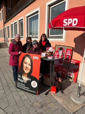 Infostand vor der Wahl